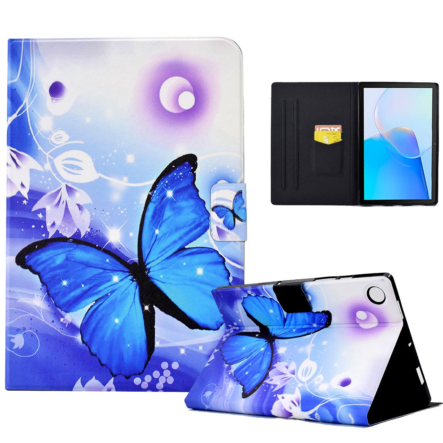 For Huawei MatePad SE 10.4-inch PU Leather Tablet Case Pattern Printing Stand Card Slot Cover