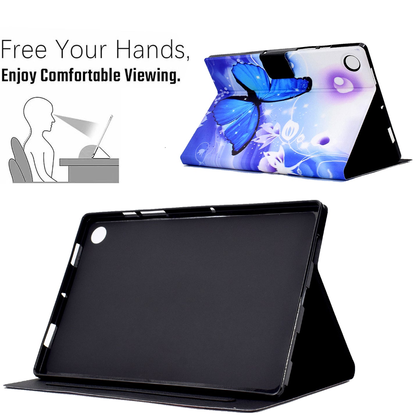 For Huawei MatePad SE 10.4-inch PU Leather Tablet Case Pattern Printing Stand Card Slot Cover