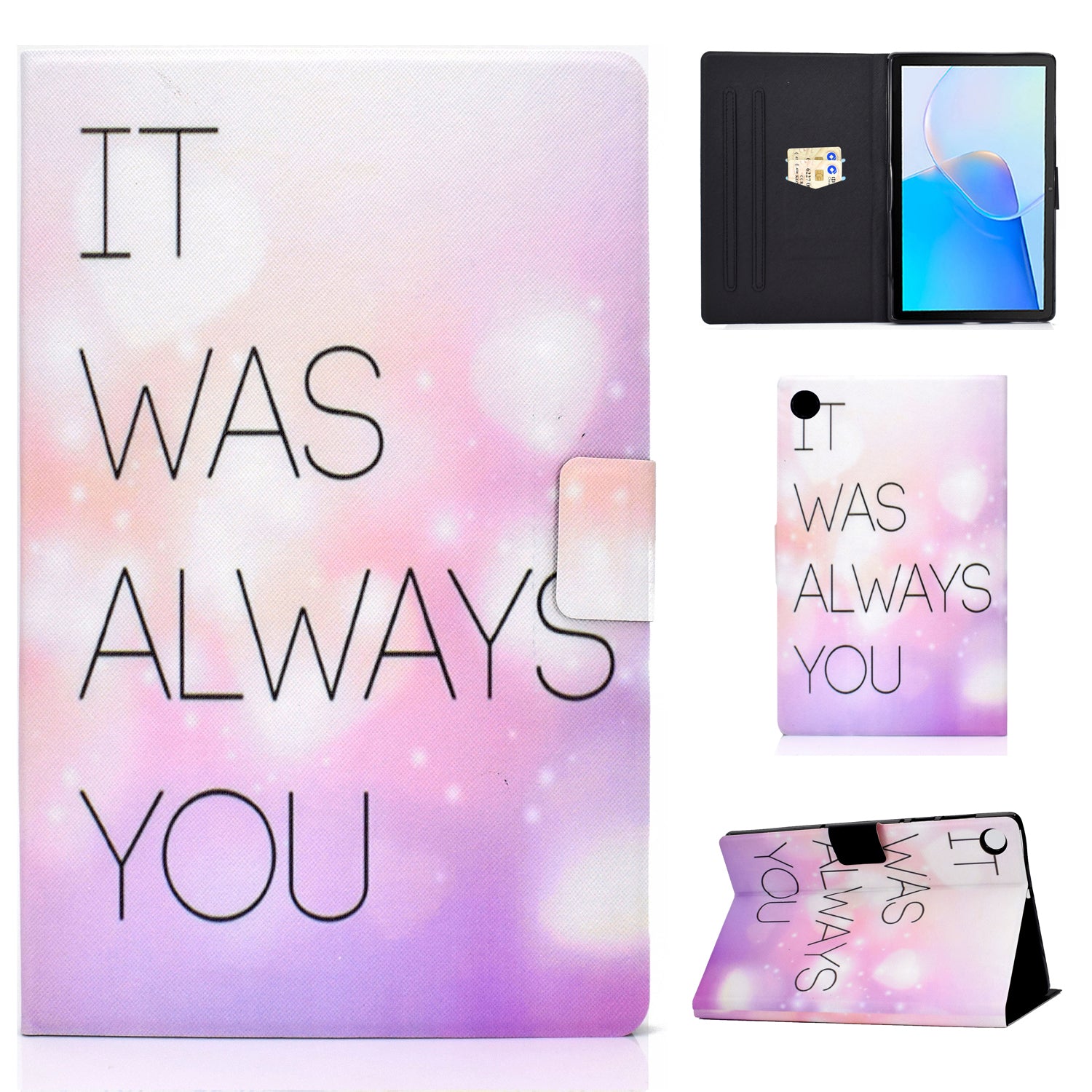 For Huawei MatePad SE 10.4-inch PU Leather Tablet Case Pattern Printing Stand Card Slot Cover