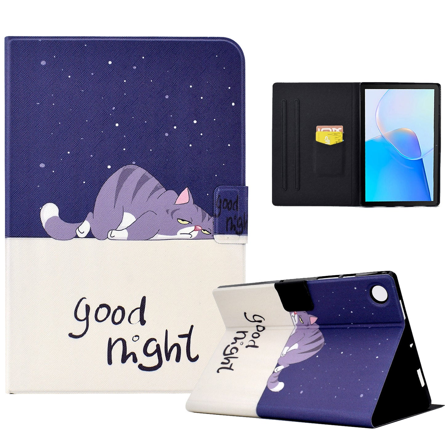 For Huawei MatePad SE 10.4-inch PU Leather Tablet Case Pattern Printing Stand Card Slot Cover
