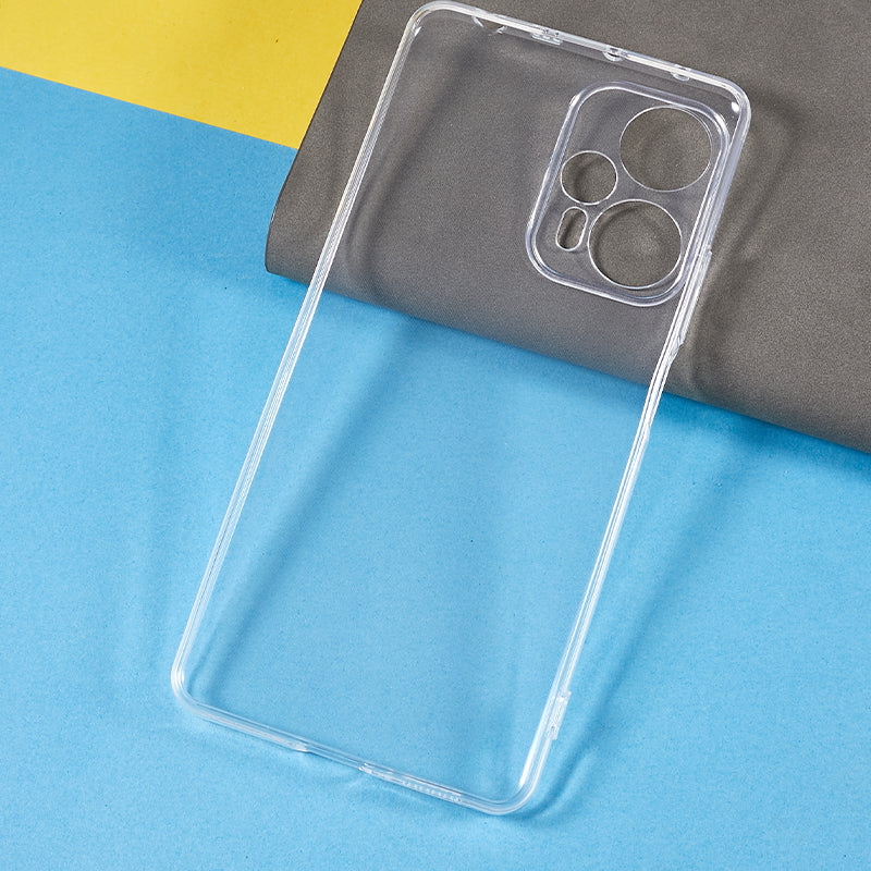 For Xiaomi Redmi Note 12 Turbo / Poco F5 5G Transparent TPU Phone Case Ultra-thin Drop-proof Phone Cover