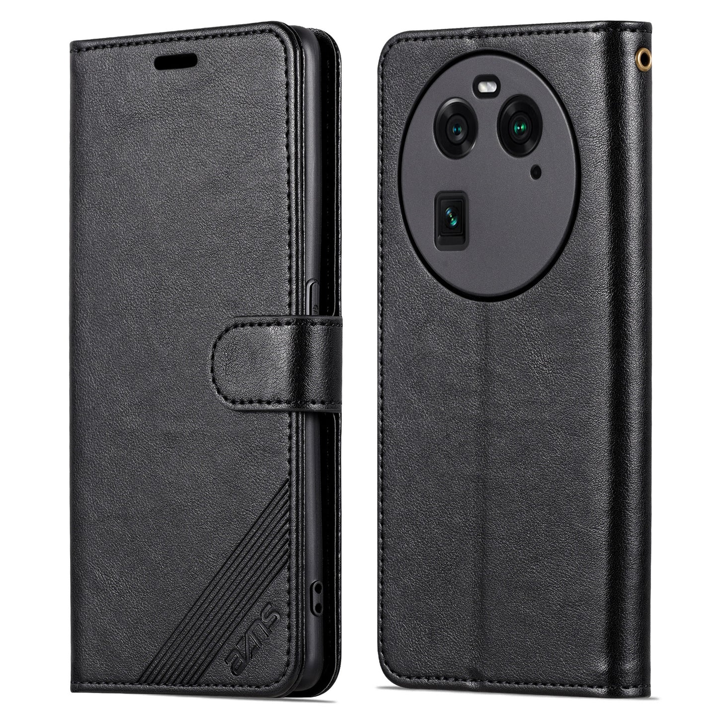 AZNS Phone Case for Oppo Find X6 Pro Mobile Phone Cover PU Leather Stand Wallet Shell