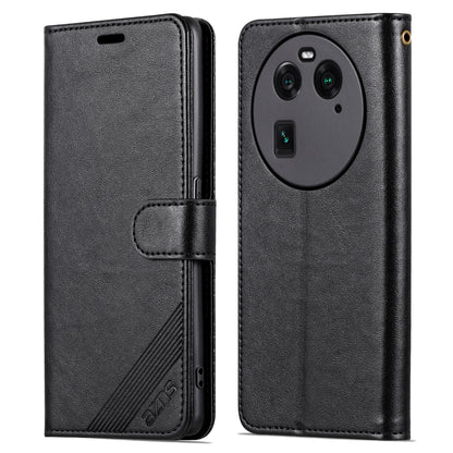 AZNS Phone Case for Oppo Find X6 Pro Mobile Phone Cover PU Leather Stand Wallet Shell