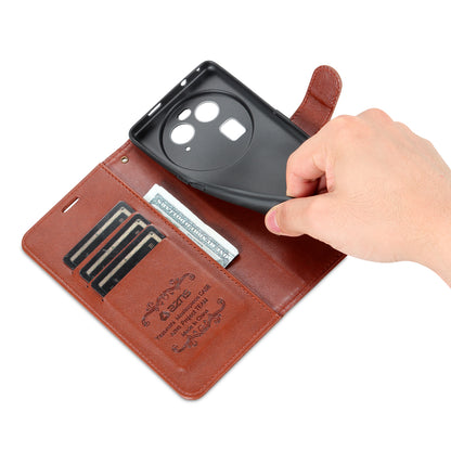 AZNS Phone Case for Oppo Find X6 Pro Mobile Phone Cover PU Leather Stand Wallet Shell