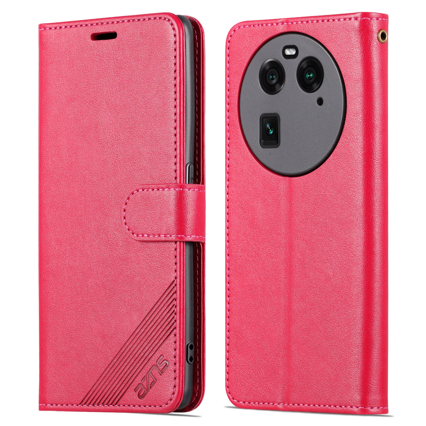 AZNS Phone Case for Oppo Find X6 Pro Mobile Phone Cover PU Leather Stand Wallet Shell