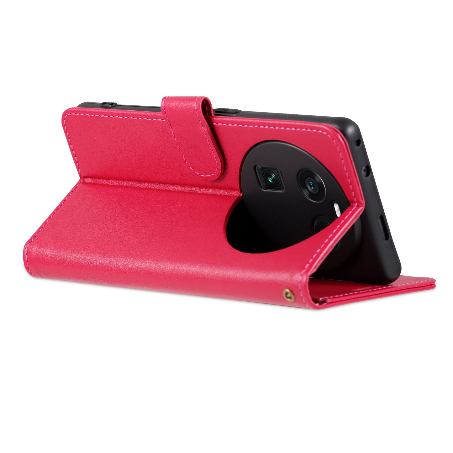 AZNS Phone Case for Oppo Find X6 Pro Mobile Phone Cover PU Leather Stand Wallet Shell