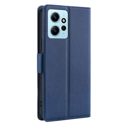 For Xiaomi Redmi Note 12 4G PU Leather Case with Card Slot Stand Flip Phone Cover