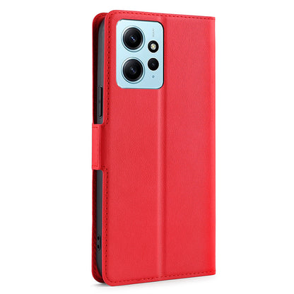 For Xiaomi Redmi Note 12 4G PU Leather Case with Card Slot Stand Flip Phone Cover