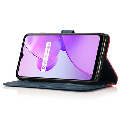 For Xiaomi Poco X5 Pro 5G / Redmi Note 12 Pro Speed 5G / 12 Pro 5G Anti-drop Stand Case Splicing PU Leather Wallet Phone Cover