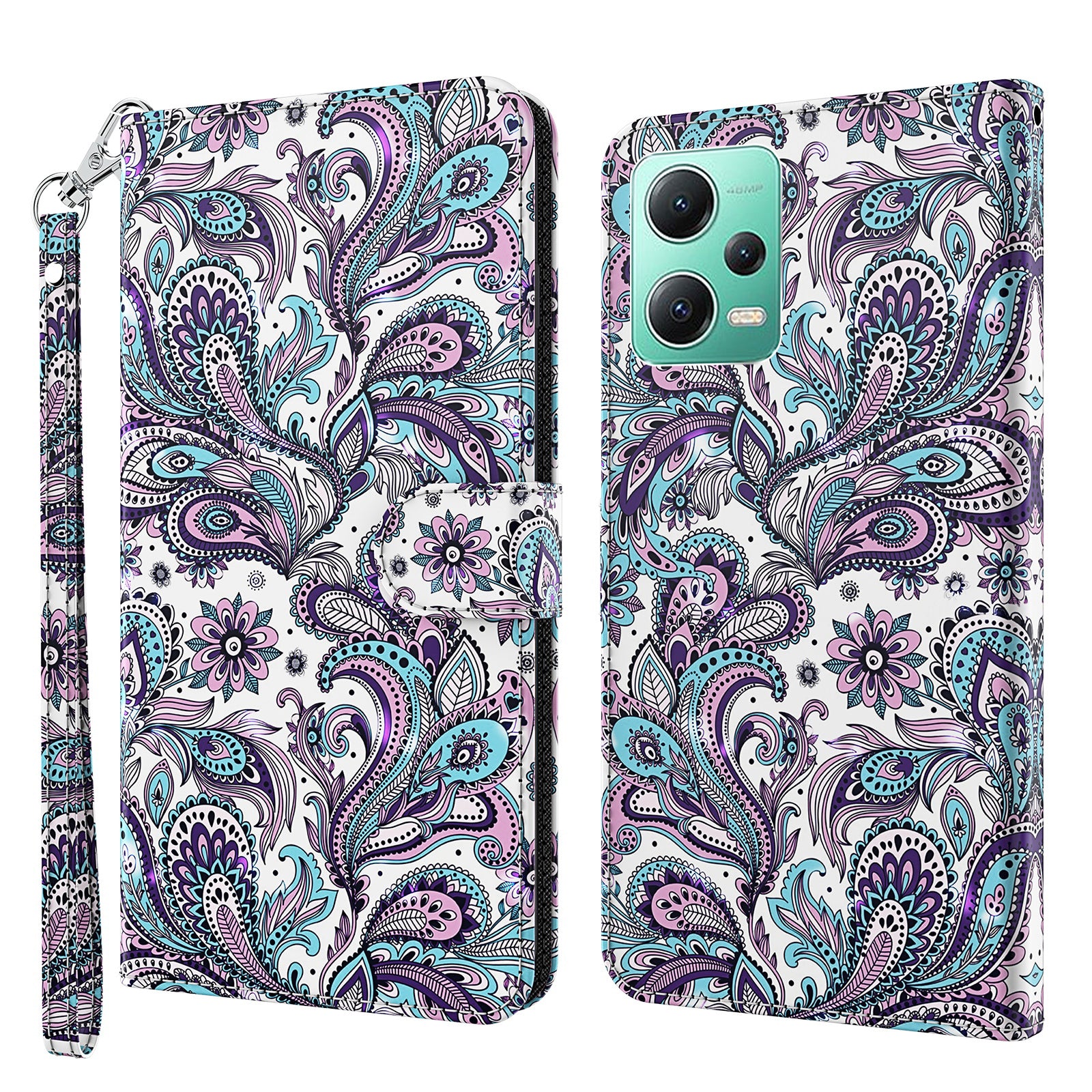 For Xiaomi Redmi Note 12 5G (China) / (India) / (Global) / Poco X5 5G Leather Phone Case 3D Pattern Printing Stand Wallet Cover