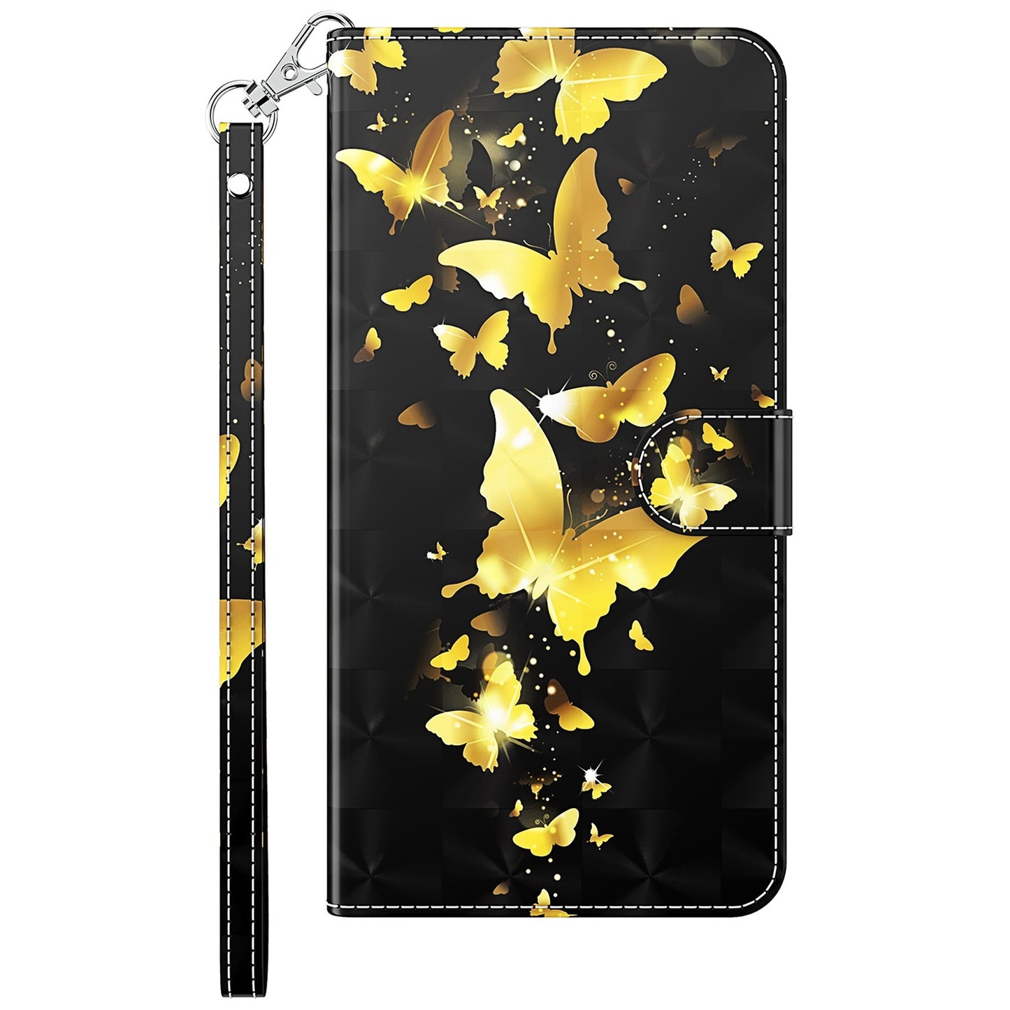 For Xiaomi Redmi Note 12 4G Wallet Leather Phone Case 3D Pattern Printing Stand Cover with Strap