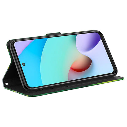 For Xiaomi Redmi Note 12 4G Wallet Leather Phone Case 3D Pattern Printing Stand Cover with Strap