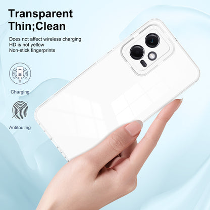 For Xiaomi Redmi Note 12 5G (Global) / Poco X5 5G TPU PC Phone Case 3-in-1 Clear Cover with PC Camera Frame