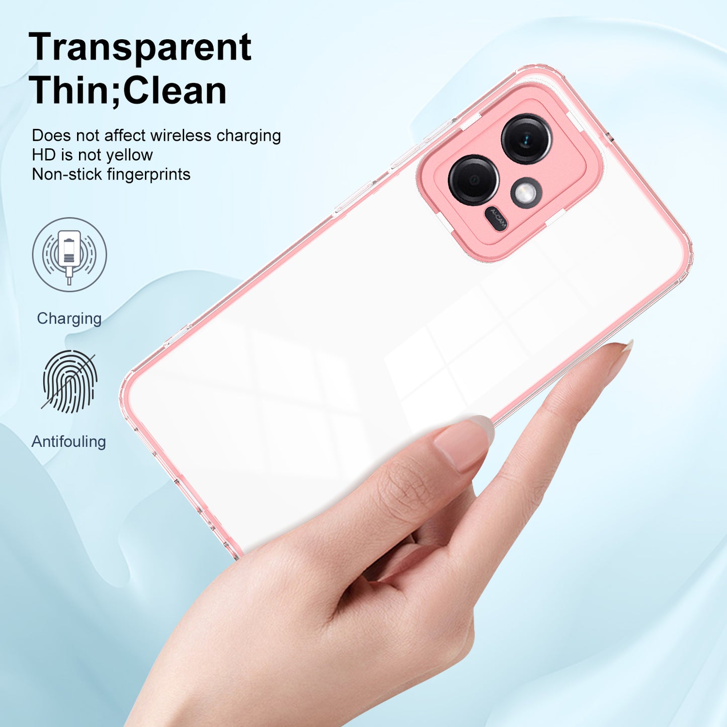 For Xiaomi Redmi Note 12 5G (Global) / Poco X5 5G TPU PC Phone Case 3-in-1 Clear Cover with PC Camera Frame