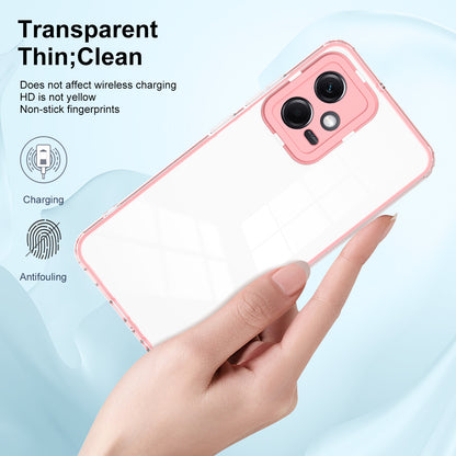 For Xiaomi Redmi Note 12 5G (Global) / Poco X5 5G TPU PC Phone Case 3-in-1 Clear Cover with PC Camera Frame