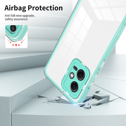 For Xiaomi Redmi Note 12 5G (Global) / Poco X5 5G TPU PC Phone Case 3-in-1 Clear Cover with PC Camera Frame