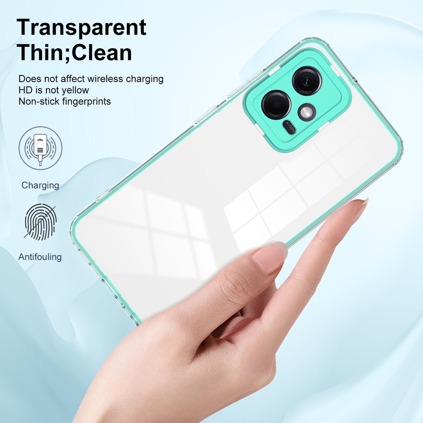 For Xiaomi Redmi Note 12 5G (Global) / Poco X5 5G TPU PC Phone Case 3-in-1 Clear Cover with PC Camera Frame