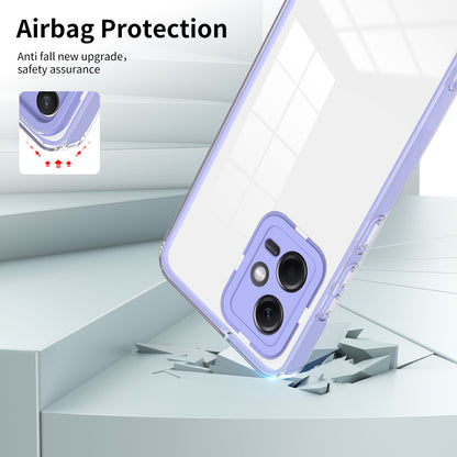 For Xiaomi Redmi Note 12 5G (Global) / Poco X5 5G TPU PC Phone Case 3-in-1 Clear Cover with PC Camera Frame