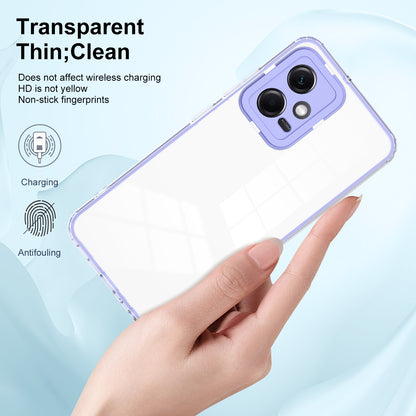 For Xiaomi Redmi Note 12 5G (Global) / Poco X5 5G TPU PC Phone Case 3-in-1 Clear Cover with PC Camera Frame