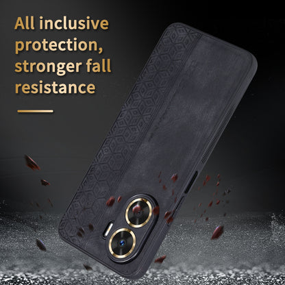 AZNS For Huawei Enjoy 60 Imprinted Phone Case PU Leather Coated TPU Protective Phone Cover