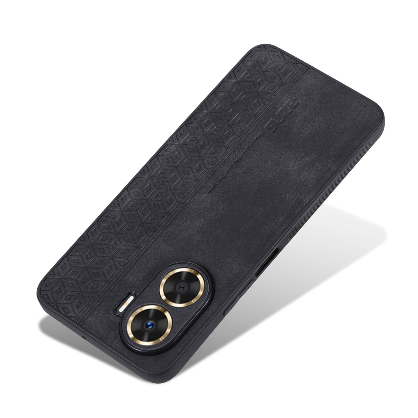 AZNS For Huawei Enjoy 60 Imprinted Phone Case PU Leather Coated TPU Protective Phone Cover