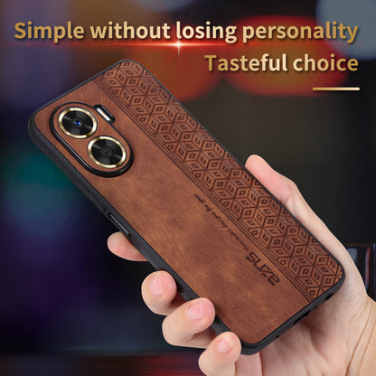 AZNS For Huawei Enjoy 60 Imprinted Phone Case PU Leather Coated TPU Protective Phone Cover