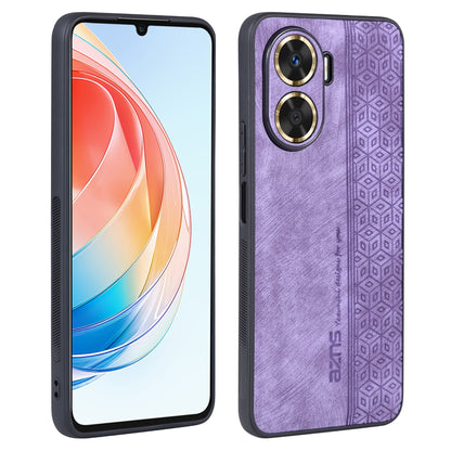 AZNS For Huawei Enjoy 60 Imprinted Phone Case PU Leather Coated TPU Protective Phone Cover