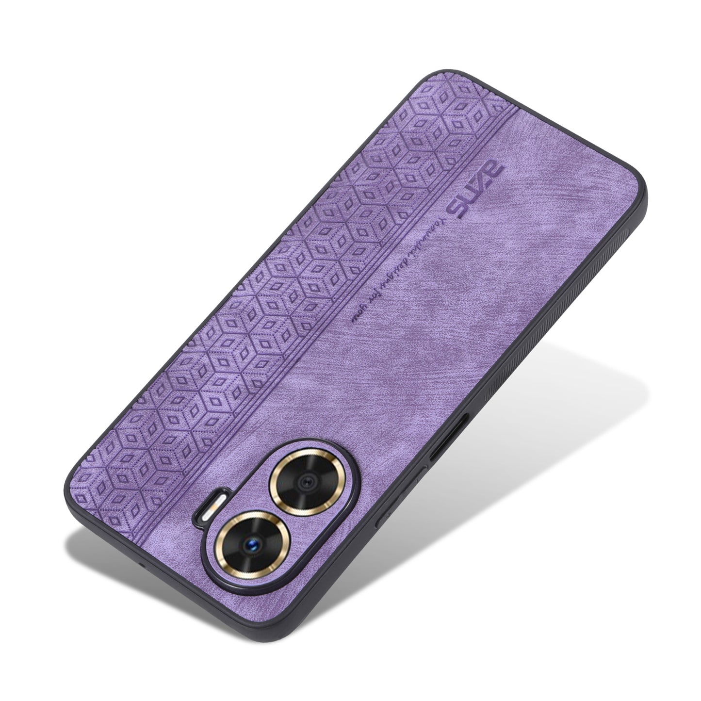 AZNS For Huawei Enjoy 60 Imprinted Phone Case PU Leather Coated TPU Protective Phone Cover