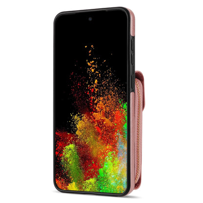 For Samsung Galaxy A14 4G / 5G Kickstand Zipper Card Holder Phone Case PU Leather Coated TPU Back Cover