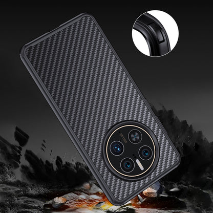 For Huawei Mate 50 Pro 4G Kevlar Fiber TPU Drop-resistant Phone Case Magnetic Back Cover