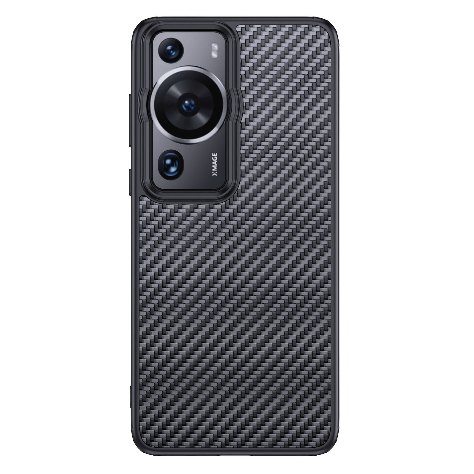 For Huawei P60 Pro / P60 Kevlar Fiber TPU Anti-drop Phone Case Magnetic Protective Cover