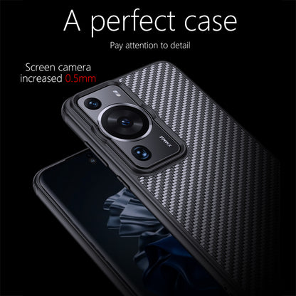 For Huawei P60 Pro / P60 Kevlar Fiber TPU Anti-drop Phone Case Magnetic Protective Cover