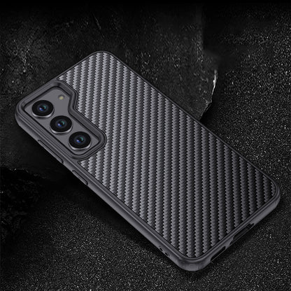 For Samsung Galaxy S23 Kevlar Fiber TPU Drop-resistant Phone Case Magnetic Anti-scratch Cover