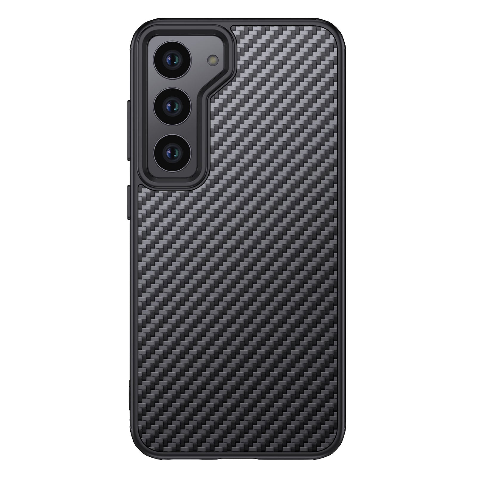 For Samsung Galaxy S23+ Magnetic Anti-scratch Back Cover Kevlar Fiber TPU Anti-drop Phone Case