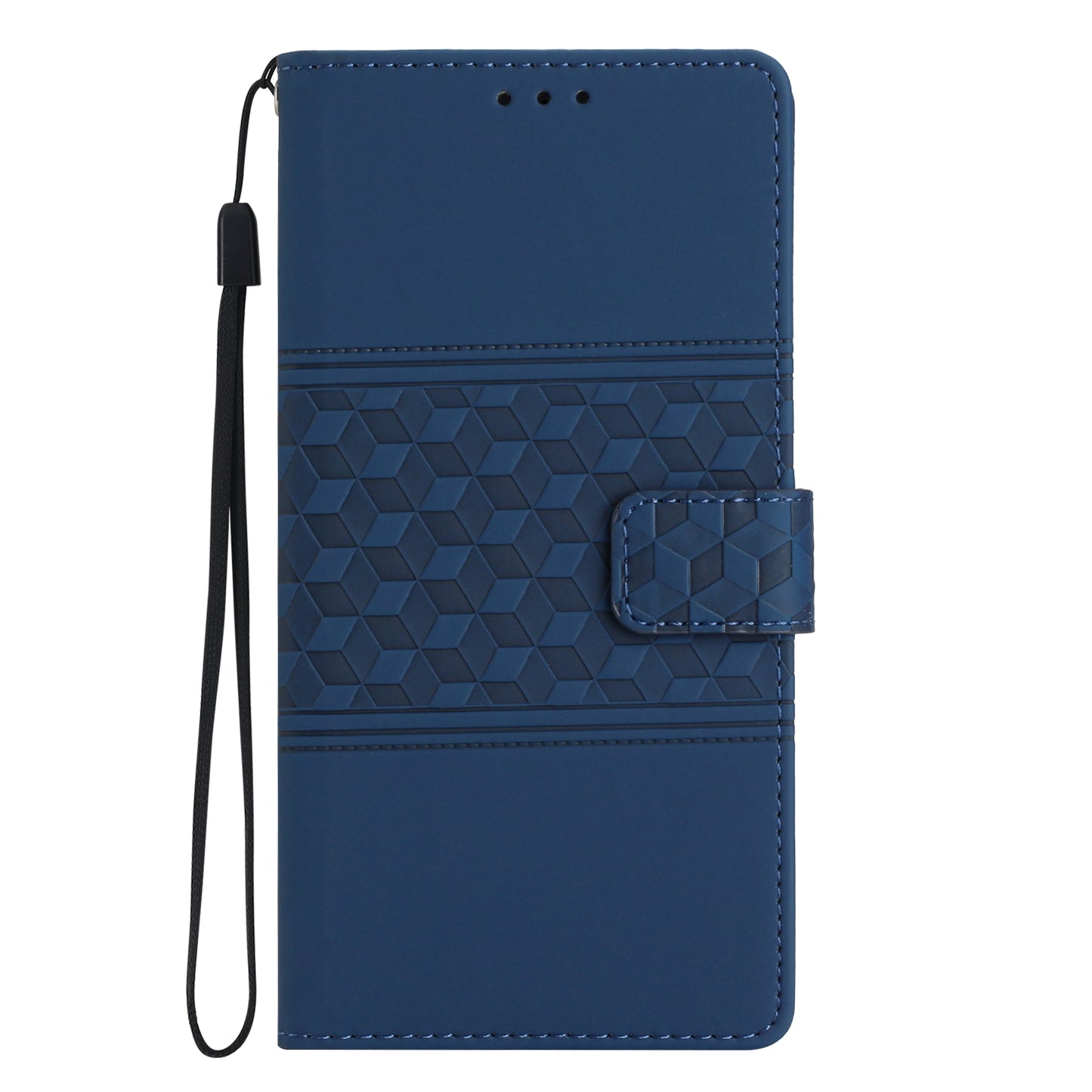 Anti-scratch Phone Leather Case for Sony Xperia 10 V , Imprinted Rhombus Stand Wallet Cover