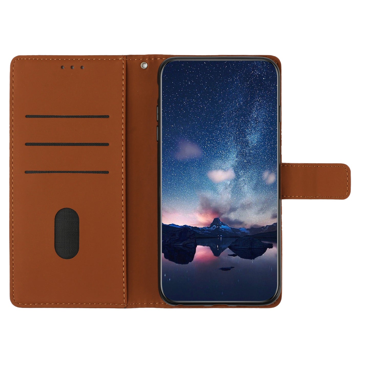 Anti-scratch Phone Leather Case for Sony Xperia 10 V , Imprinted Rhombus Stand Wallet Cover