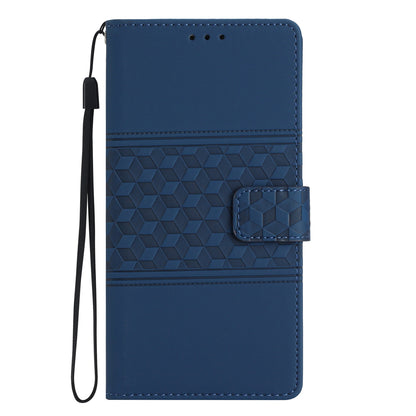 Stand Phone Case for Xiaomi 13 Pro 5G , PU Leather Wallet Imprinted Rhombus Phone Cover