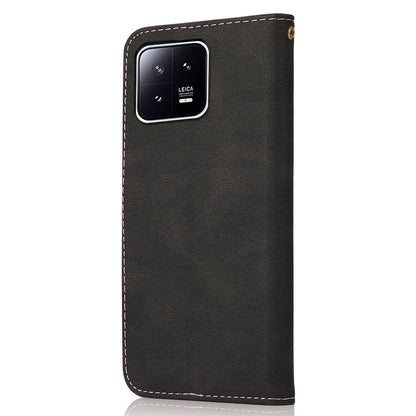 For Xiaomi 13 5G Wallet Phone Case Flip Splicing PU Leather Stand Phone Cover