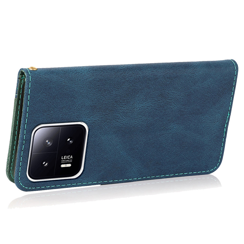 For Xiaomi 13 5G Wallet Phone Case Flip Splicing PU Leather Stand Phone Cover