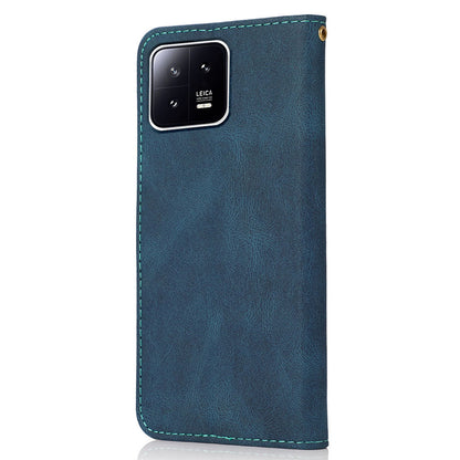 For Xiaomi 13 5G Wallet Phone Case Flip Splicing PU Leather Stand Phone Cover
