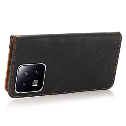 For Xiaomi 13 5G Wallet Phone Case Flip Splicing PU Leather Stand Phone Cover