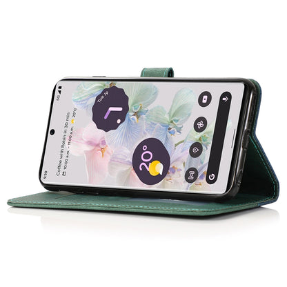 For Google Pixel 8 Pro Splicing PU Leather Wallet Case Flip Stand Phone Cover