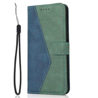 For Google Pixel 8 Pro Splicing PU Leather Wallet Case Flip Stand Phone Cover