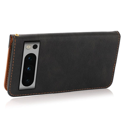For Google Pixel 8 Pro Splicing PU Leather Wallet Case Flip Stand Phone Cover