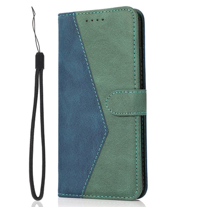 For Sony Xperia 10 V PU Leather Phone Case Stand Color Splicing Wallet Flip Cover