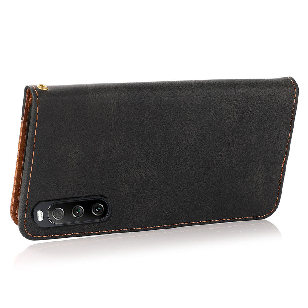 For Sony Xperia 10 V PU Leather Phone Case Stand Color Splicing Wallet Flip Cover