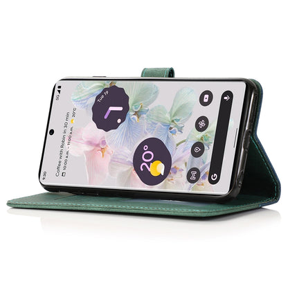 For Google Pixel 7 Pro 5G Splicing PU Leather Wallet Case Stand Magnetic Flip Cover