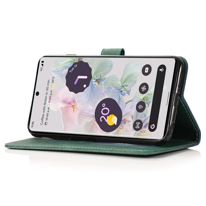 For Google Pixel 7a Splicing Wallet Phone Case Folio Flip PU Leather Stand Phone Cover