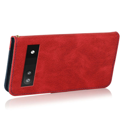 For Google Pixel 7a Splicing Wallet Phone Case Folio Flip PU Leather Stand Phone Cover