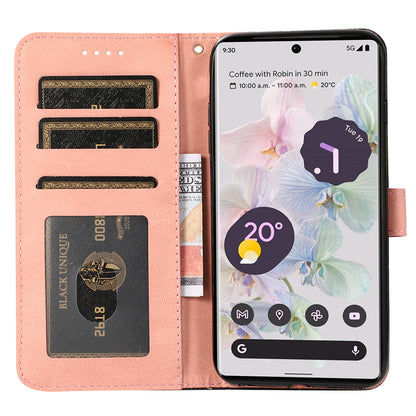 For Google Pixel 7a Splicing Wallet Phone Case Folio Flip PU Leather Stand Phone Cover